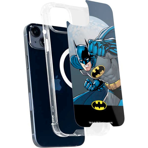 DC Comics Batman Action Pose 90's art iPhone 14 Plus MagSafe Case