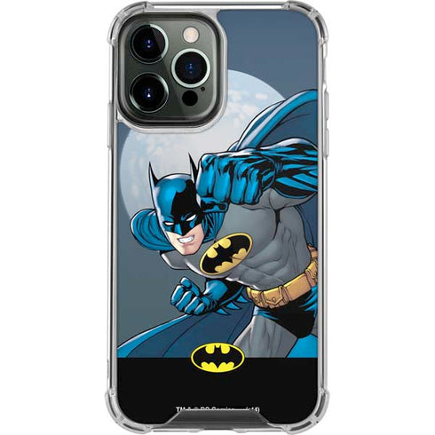 DC Comics Batman Action Pose 90's art iPhone 14 Pro Max Clear Case