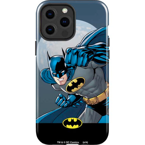 DC Comics Batman Action Pose 90's art iPhone 14 Pro Max Impact Case
