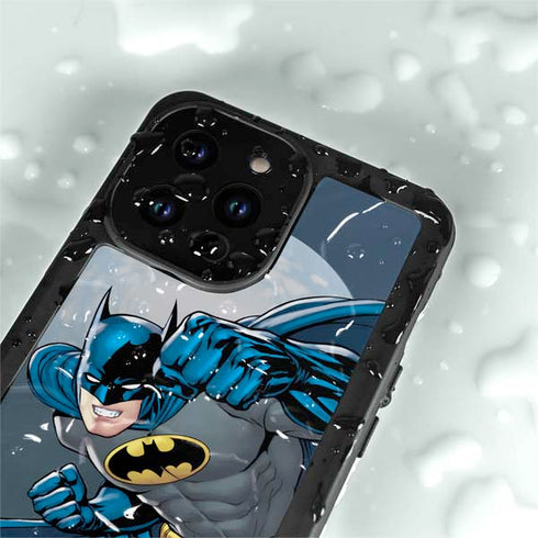 DC Comics Batman Action Pose 90's art iPhone 14 Pro Max Waterproof Case