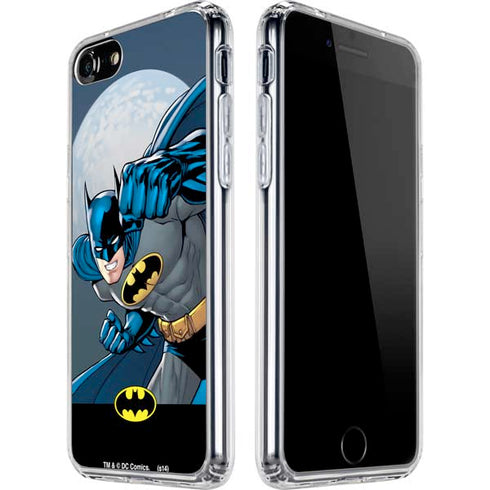 DC Comics Batman Action Pose 90's art iPhone SE (2nd & 3rd Gen) Clear Case