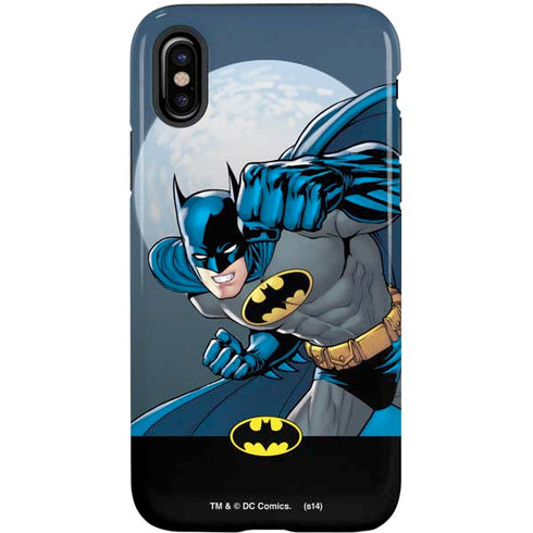 DC Comics Batman Action Pose 90's art iPhone X Pro Case