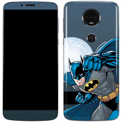 DC Comics Batman Action Pose 90's art Moto E5 Plus Skin