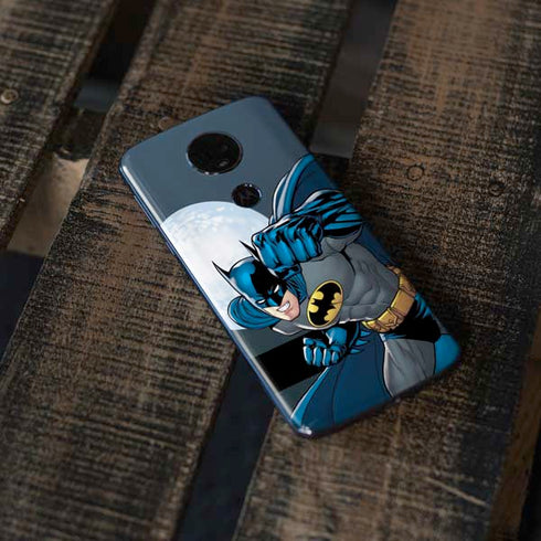 DC Comics Batman Action Pose 90's art Moto E5 Plus Skin