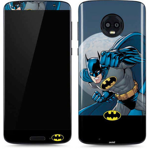 DC Comics Batman Action Pose 90's art Moto G6 Skin