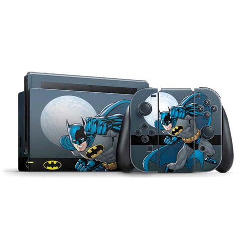 DC Comics Batman Action Pose 90's art Nintendo Switch Bundle Skin