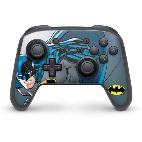 DC Comics Batman Action Pose 90's art Nintendo Switch Pro Controller Skin