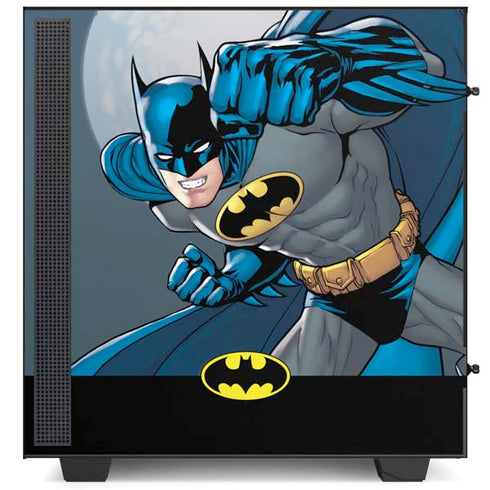DC Comics Batman Action Pose 90's art NZXT H510 Compact ATX Mid-Tower Case Skin