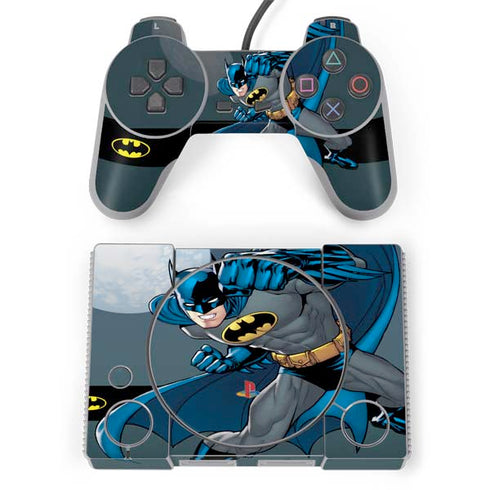 DC Comics Batman Action Pose 90's art PlayStation Classic Bundle Skin