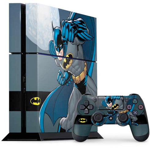 DC Comics Batman Action Pose 90's art PS4 Console and Controller Bundle Skin