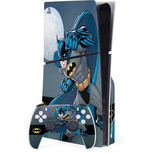 DC Comics Batman Ready for Action PS5 Slim Disk Bundle Skin