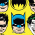 DC Comics Batman Vintage Character Pattern - Joker and Robin Nintendo 2DS XL (2017) Skin