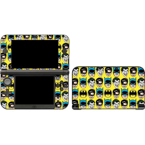 DC Comics Batman Vintage Character Pattern - Joker and Robin 3DS XL 2015 Skin