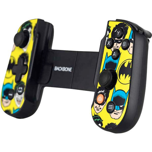 DC Comics Batman Vintage Character Pattern - Joker and Robin Backbone One for iPhone Game Controller Skin