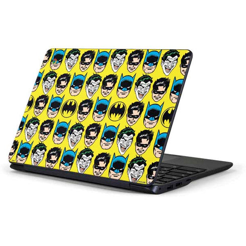 DC Comics Batman Vintage Character Pattern - Joker and Robin Samsung Chromebook Skin