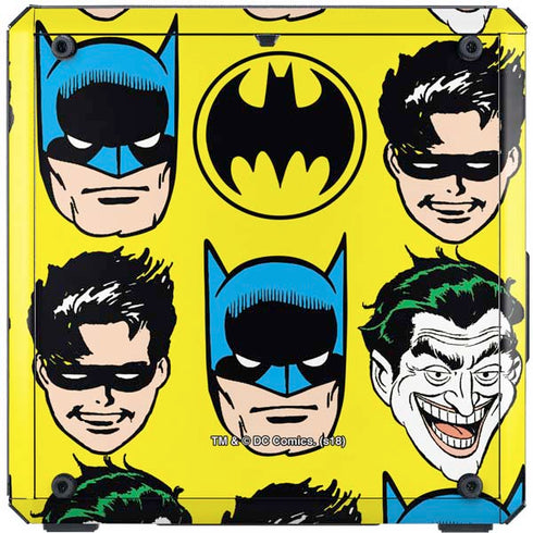 DC Comics Batman Vintage Character Pattern - Joker and Robin Cooler Master MasterBox Q300L Mini Tower Skin
