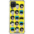 DC Comics Batman Vintage Character Pattern - Joker and Robin Galaxy A12 Clear Case