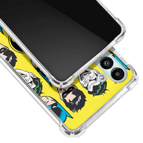 DC Comics Batman Vintage Character Pattern - Joker and Robin Galaxy A13 5G Clear Case