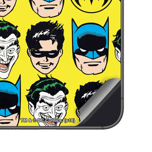 DC Comics Batman Vintage Character Pattern - Joker and Robin Galaxy A14 5G Skin