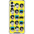 DC Comics Batman Vintage Character Pattern - Joker and Robin Galaxy A15 5G Clear Case