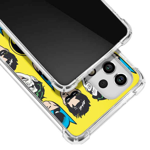 DC Comics Batman Vintage Character Pattern - Joker and Robin Galaxy A53 5G Clear Case