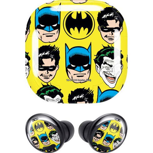 DC Comics Batman Vintage Character Pattern - Joker and Robin Galaxy Buds Pro Skin