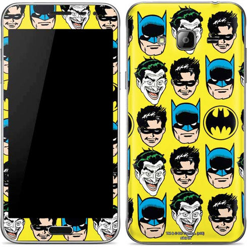 DC Comics Batman Vintage Character Pattern - Joker and Robin Galaxy J3 Skin
