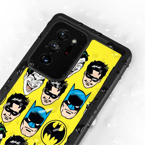 DC Comics Batman Vintage Character Pattern - Joker and Robin Galaxy Note20 Ultra 5G Waterproof Case