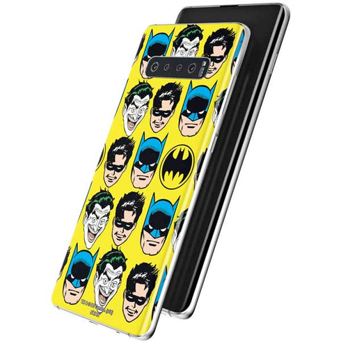 DC Comics Batman Vintage Character Pattern - Joker and Robin Galaxy S10 Skin