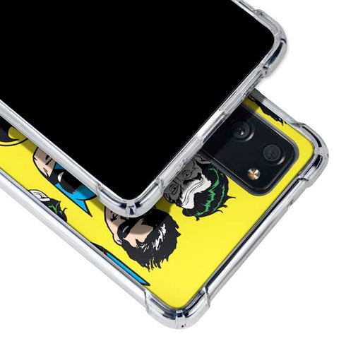 DC Comics Batman Vintage Character Pattern - Joker and Robin Galaxy S20 FE Clear Case