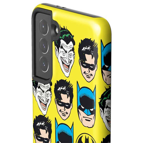 DC Comics Batman Vintage Character Pattern - Joker and Robin Galaxy S21 5G Pro Case