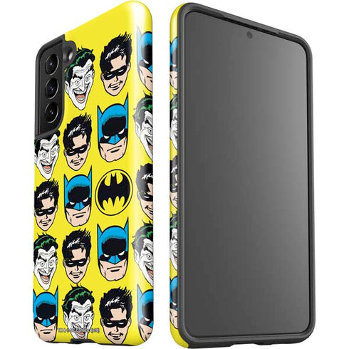 DC Comics Batman Vintage Character Pattern - Joker and Robin Galaxy S21 5G Pro Case