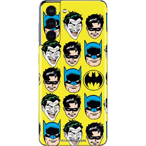 DC Comics Batman Vintage Character Pattern - Joker and Robin Galaxy S21 5G Skin