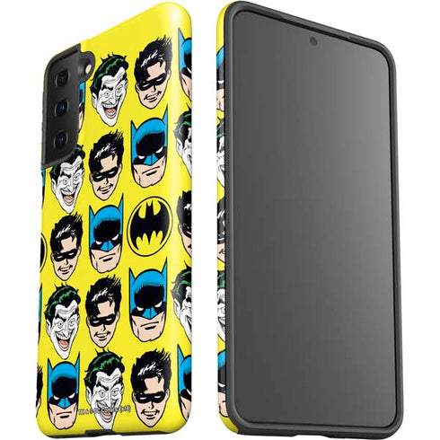 DC Comics Batman Vintage Character Pattern - Joker and Robin Galaxy S21 Plus 5G Pro Case