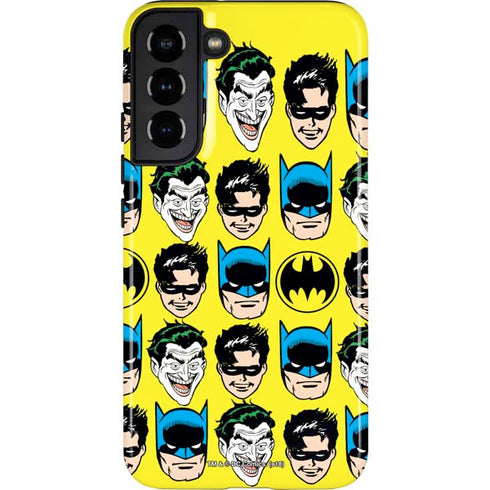 DC Comics Batman Vintage Character Pattern - Joker and Robin Galaxy S22 Plus Pro Case