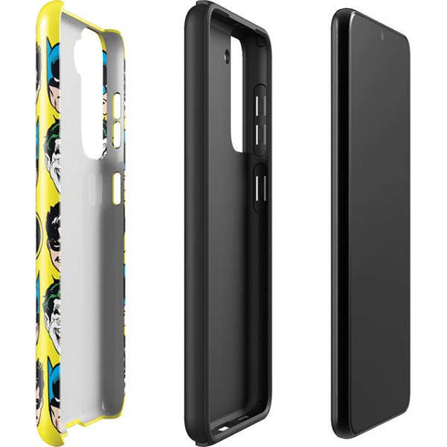 DC Comics Batman Vintage Character Pattern - Joker and Robin Galaxy S22 Plus Pro Case