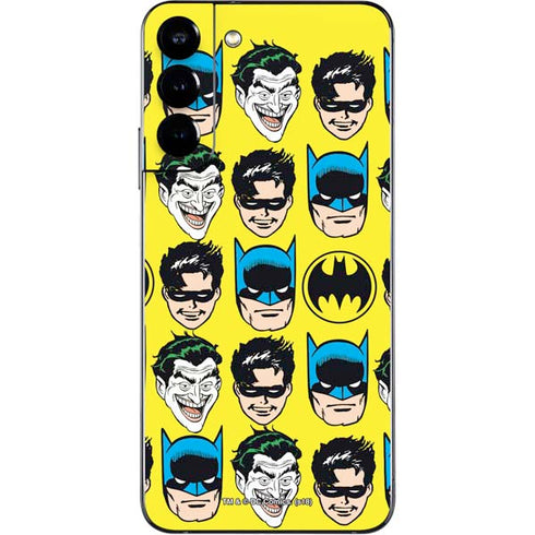 DC Comics Batman Vintage Character Pattern - Joker and Robin Galaxy S22 Plus Skin