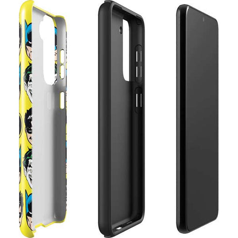 DC Comics Batman Vintage Character Pattern - Joker and Robin Galaxy S22 Pro Case