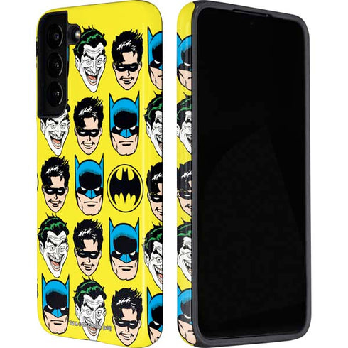 DC Comics Batman Vintage Character Pattern - Joker and Robin Galaxy S22 Pro Case
