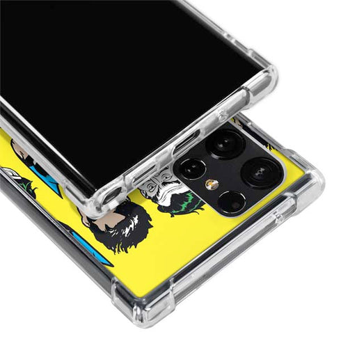 DC Comics Batman Vintage Character Pattern - Joker and Robin Galaxy S22 Ultra Clear Case