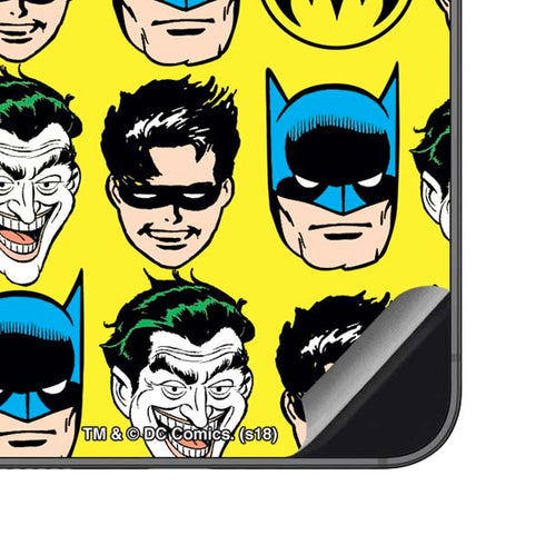 DC Comics Batman Vintage Character Pattern - Joker and Robin Galaxy S23 FE Skin