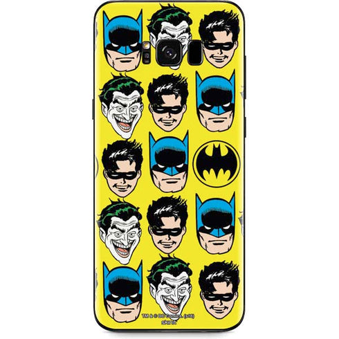 DC Comics Batman Vintage Character Pattern - Joker and Robin Galaxy S8 Plus Skin