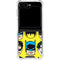 DC Comics Batman Vintage Character Pattern - Joker and Robin Galaxy Z Flip5 5G Clear Case