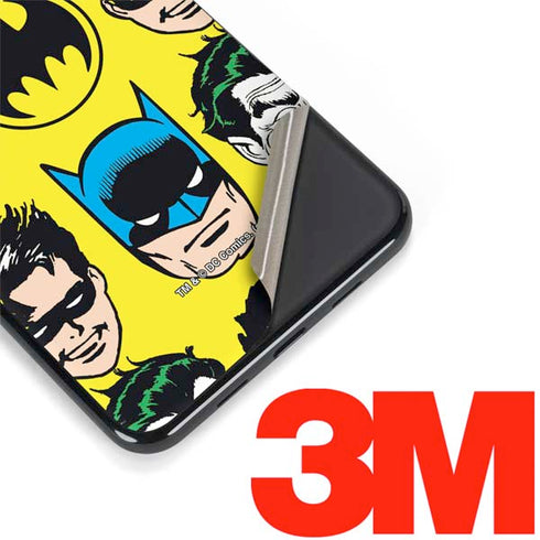 DC Comics Batman Vintage Character Pattern - Joker and Robin Google Pixel 3a XL Skin