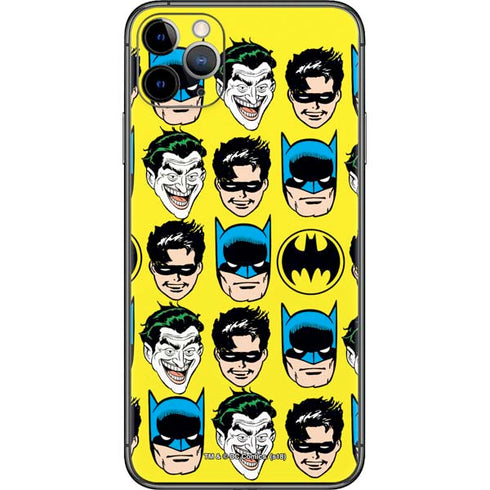 DC Comics Batman Vintage Character Pattern - Joker and Robin iPhone 11 Pro Max Skin