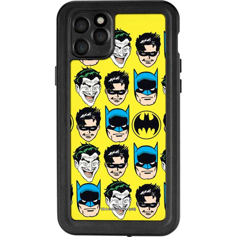 DC Comics Batman Vintage Character Pattern - Joker and Robin iPhone 11 Pro Max Waterproof Case