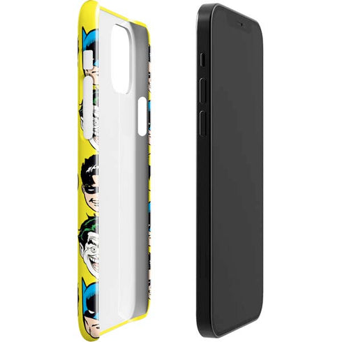 DC Comics Batman Vintage Character Pattern - Joker and Robin iPhone 12 Mini Lite Case