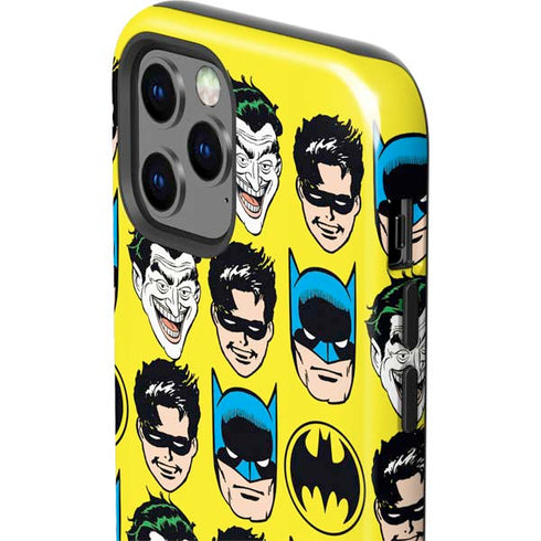 DC Comics Batman Vintage Character Pattern - Joker and Robin iPhone 12 Pro Max Impact Case