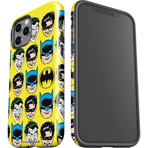 DC Comics Batman Vintage Character Pattern - Joker and Robin iPhone 12 Pro Max Impact Case