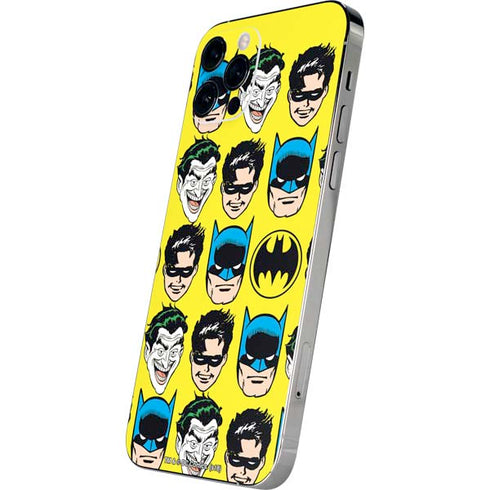 DC Comics Batman Vintage Character Pattern - Joker and Robin iPhone 12 Pro Max Skin